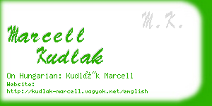 marcell kudlak business card